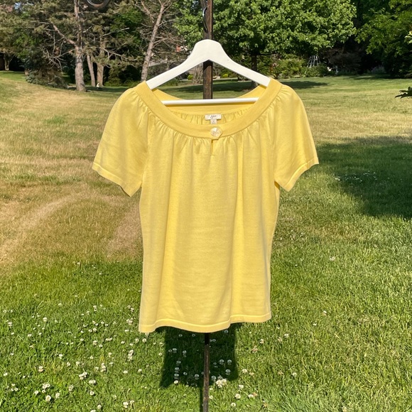 J. JILL YELLOW TOP - Picture 2 of 4